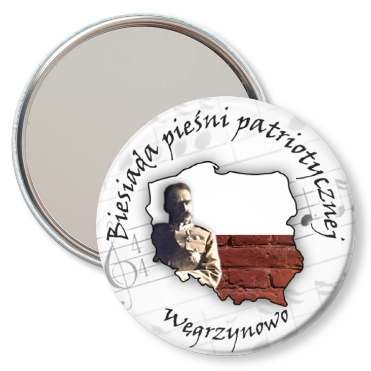 przypinka lusterko Biesiada pieśni patriotycznej