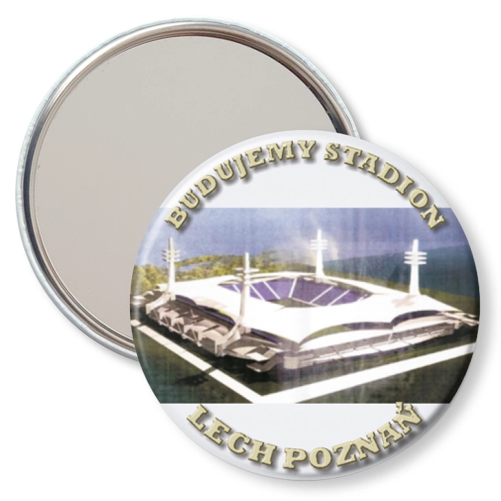 przypinka lusterko Budujemy stadion - Lech Poznań