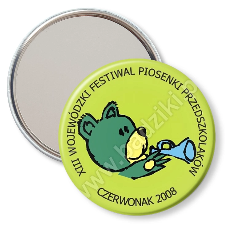 przypinka lusterko Festiwal Piosenki Przedszkolaków