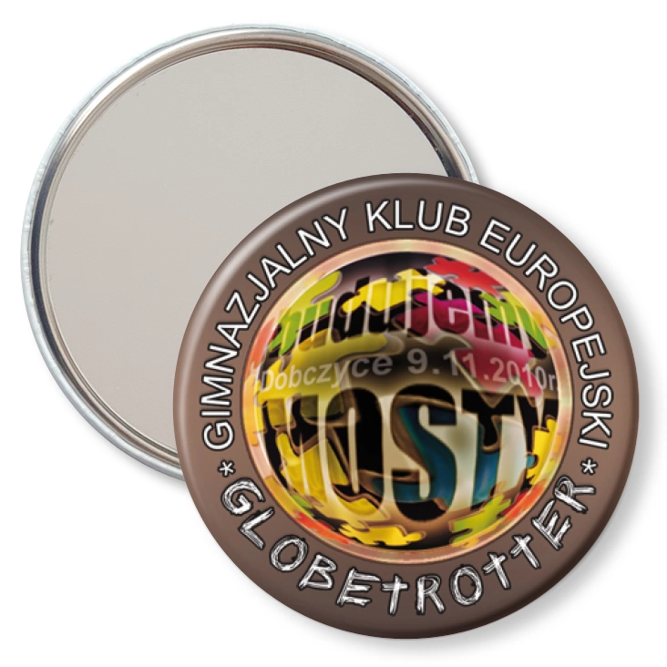 przypinka lusterko Globetrotter