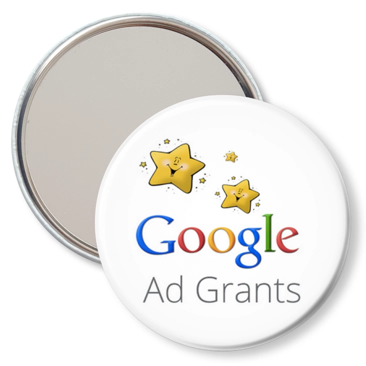 przypinka lusterko Google Ad Grants