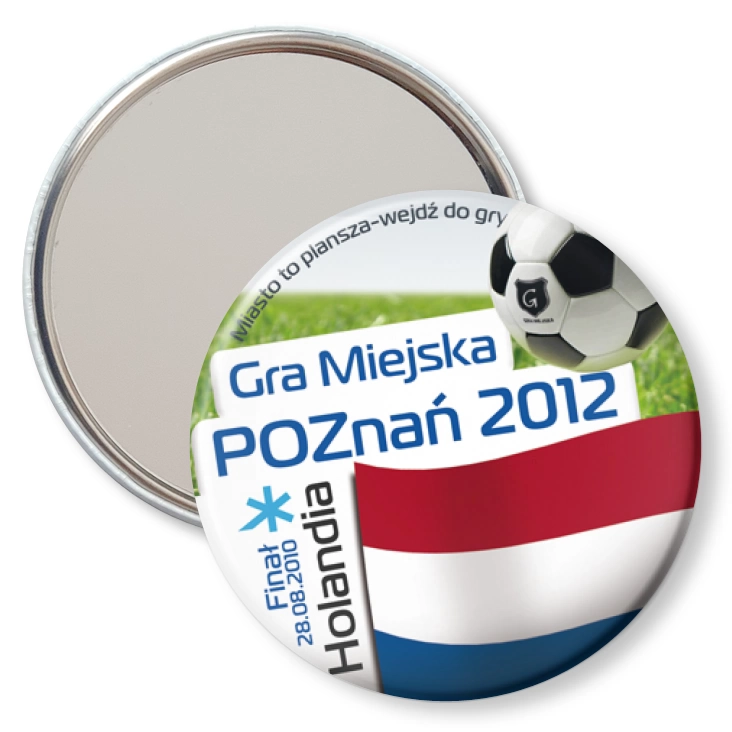 przypinka lusterko Gra Miejska - Poznań 2012 - Holandia
