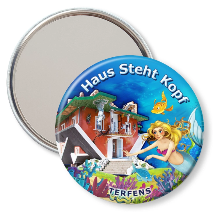 przypinka lusterko Haus Steht Kopf