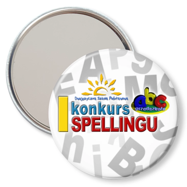 przypinka lusterko I konkurs spellingu