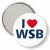 Przypinka lusterko I love WSB