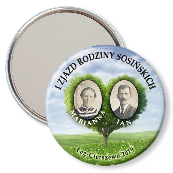 przypinka lusterko I Zjazd Rodziny Sosińskich