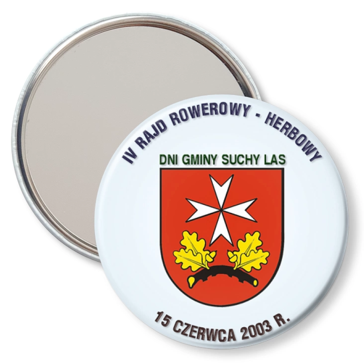 przypinka lusterko IV Rajd Rowerowy - Herbowy