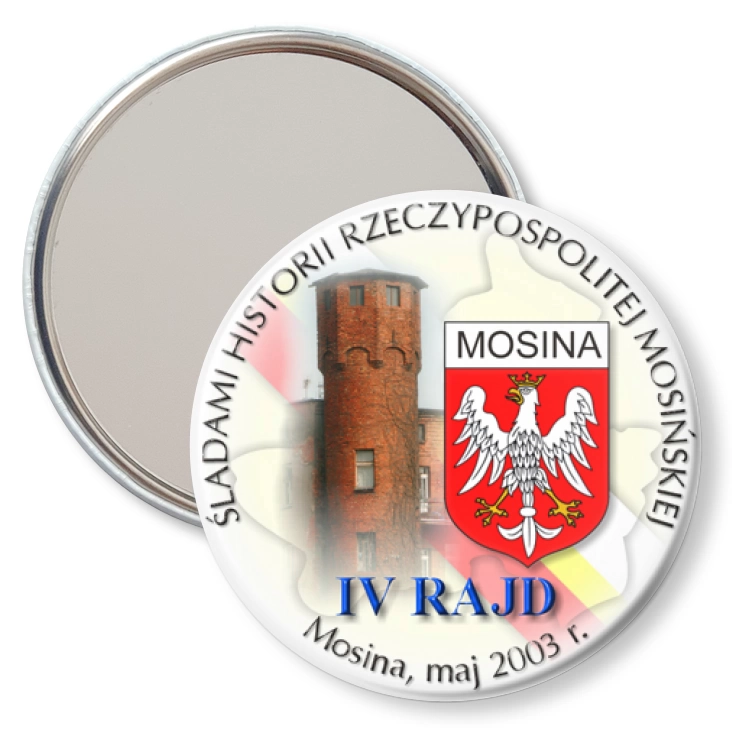 przypinka lusterko IV Śladami Historii Rzeczypospolitej Mosińskiej