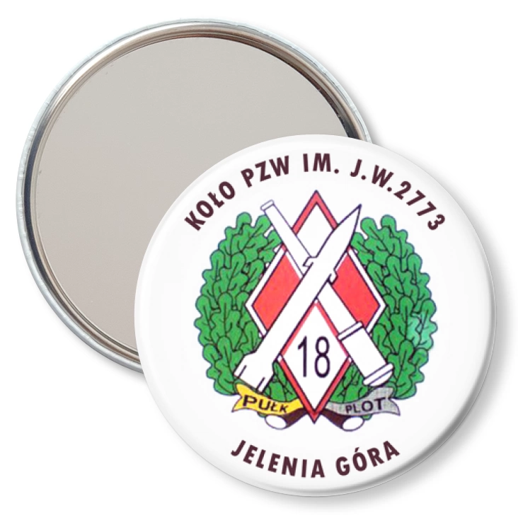 przypinka lusterko Koło PZW Jelenia Góra