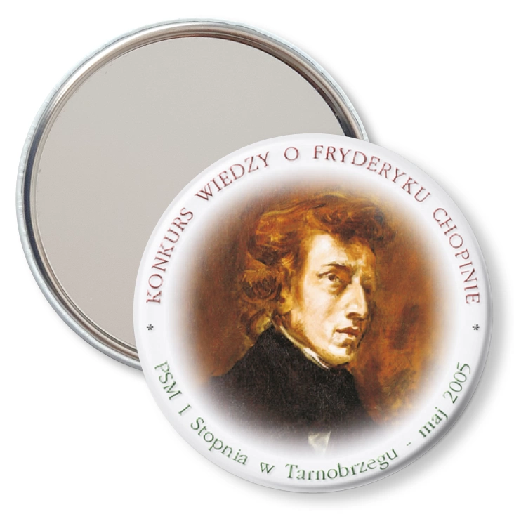 przypinka lusterko Konkurs wiedzy o Chopinie - Tarnobrzeg 2005