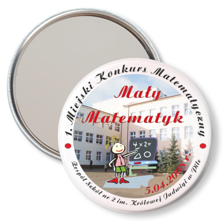 przypinka lusterko Mały Matematyk
