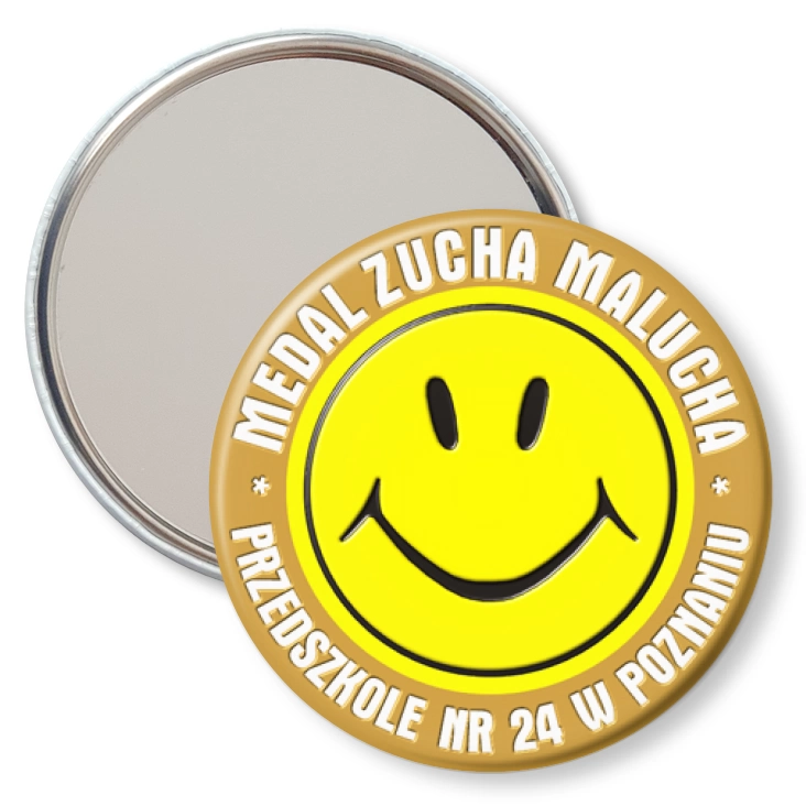 przypinka lusterko Medal Zucha Malucha
