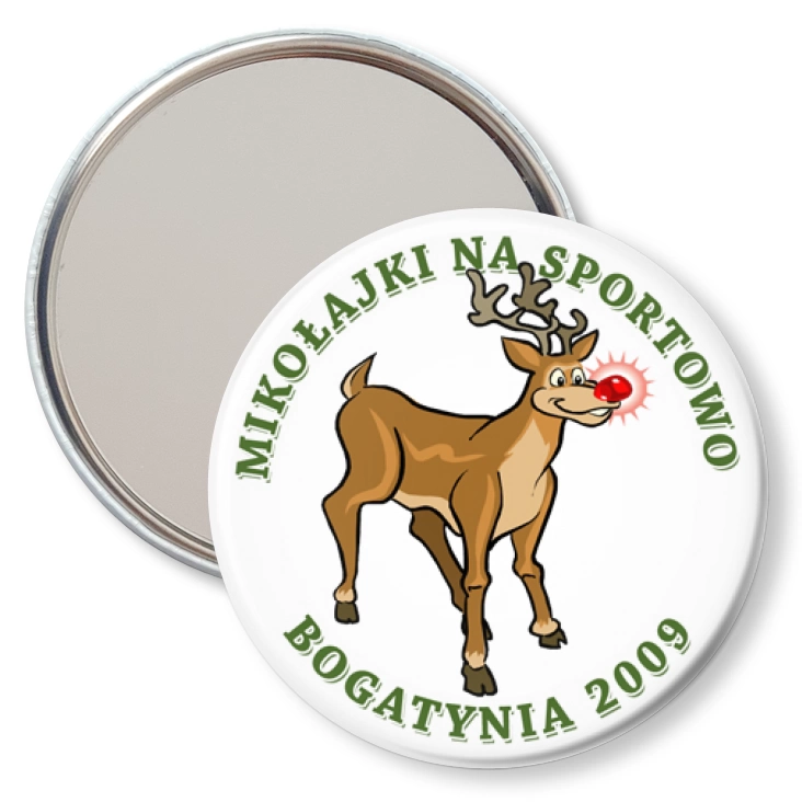 przypinka lusterko Mikołajki Bogatynia F