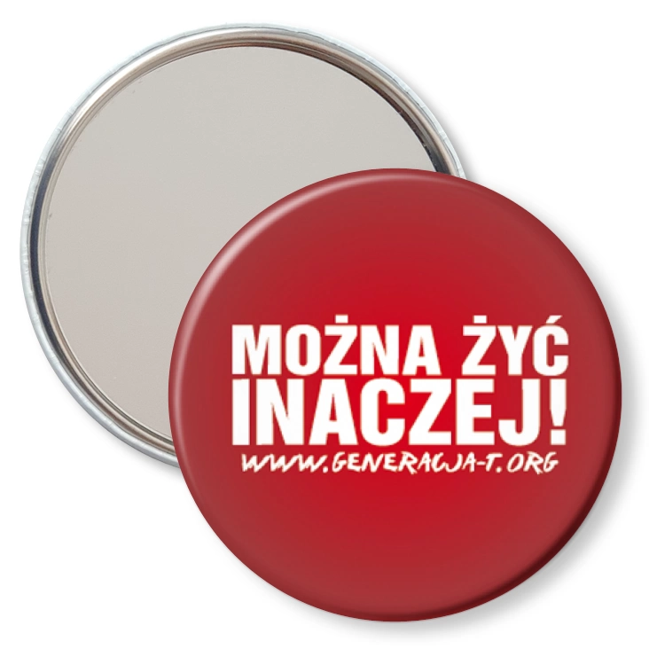 przypinka lusterko Można żyć inaczej B