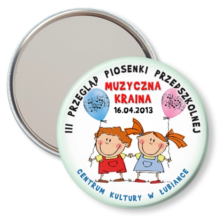 przypinka lusterko Muzyczna Kraina 2013
