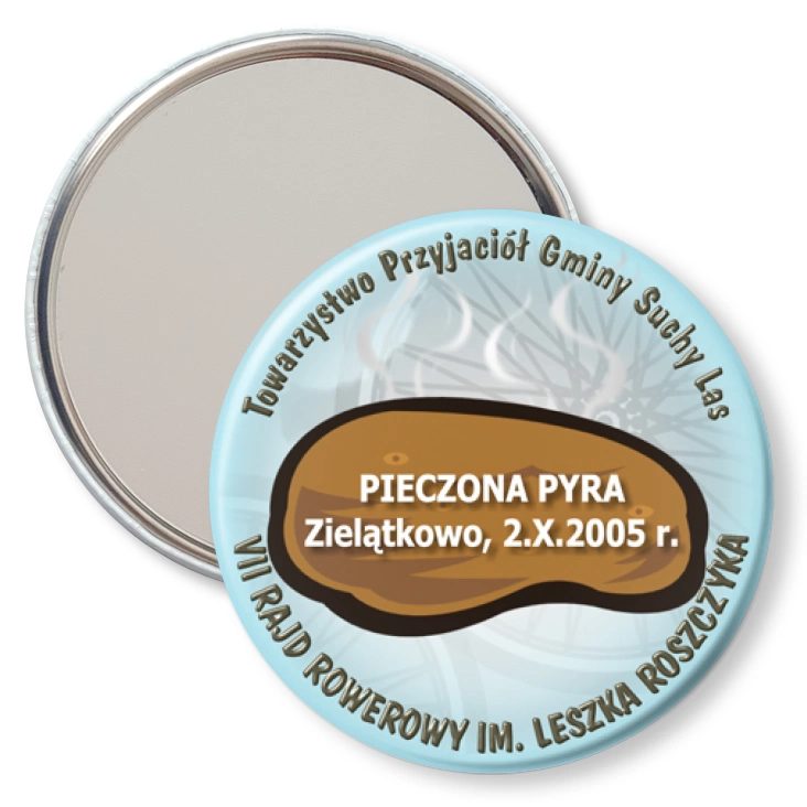 przypinka lusterko Pieczona Pyra 2005