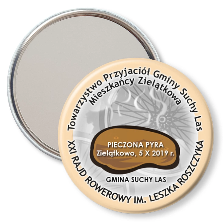 przypinka lusterko Pieczona Pyra 2019
