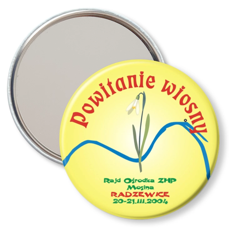 przypinka lusterko Powitanie wiosny