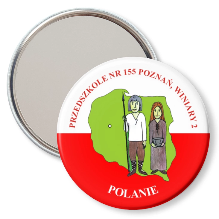 przypinka lusterko Przedszkole nr 155