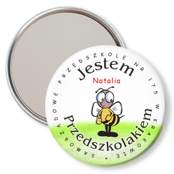 przypinka lusterko Przedszkole nr 175 w Krakowie