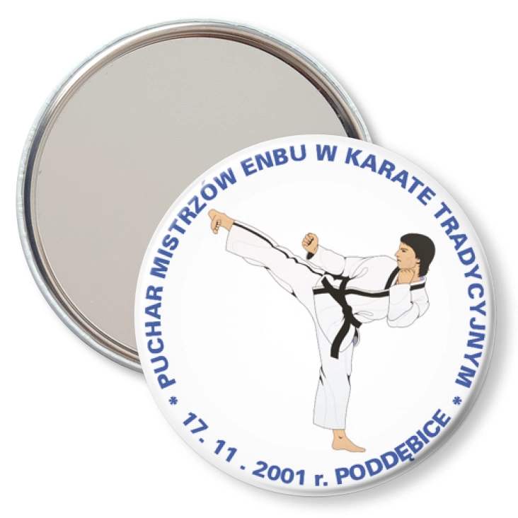 przypinka lusterko Puchar Mistrzów Enbu w Karate Tradycyjnym