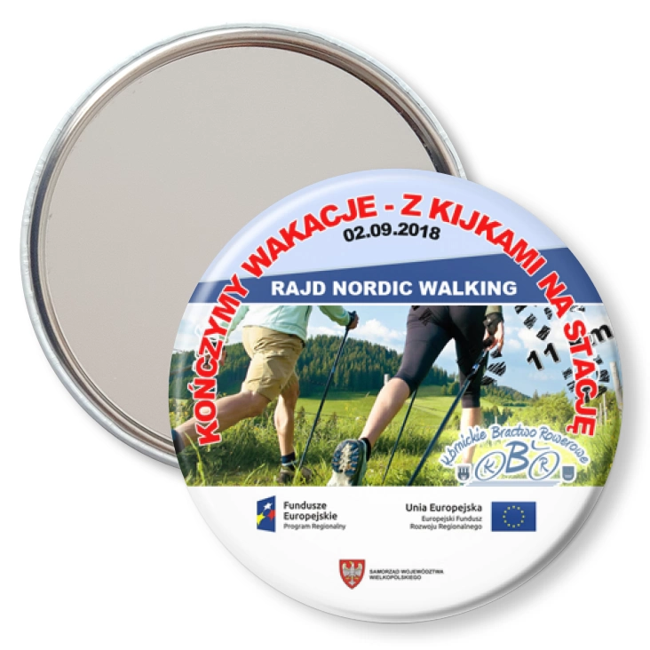 przypinka lusterko Rajd nordic walking