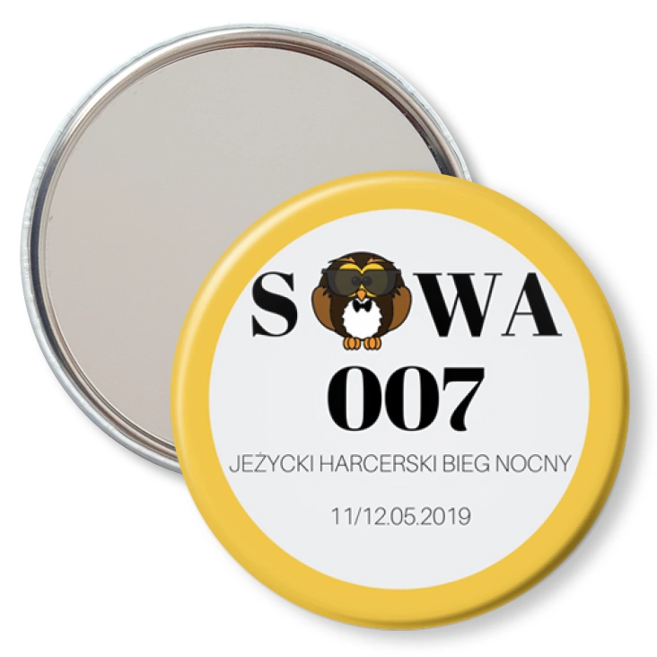 przypinka lusterko Sowa 007