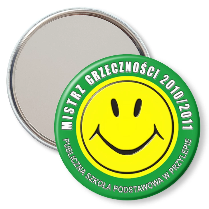 przypinka lusterko SP w Przylepie - Mistrz Grzeczności
