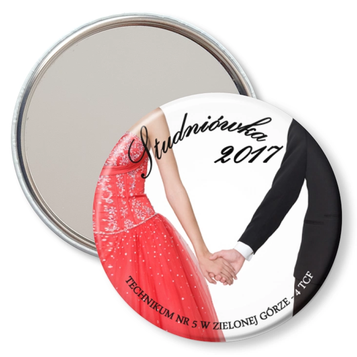 przypinka lusterko Studniówka 2017