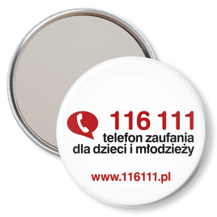 przypinka lusterko Telefon zaufania