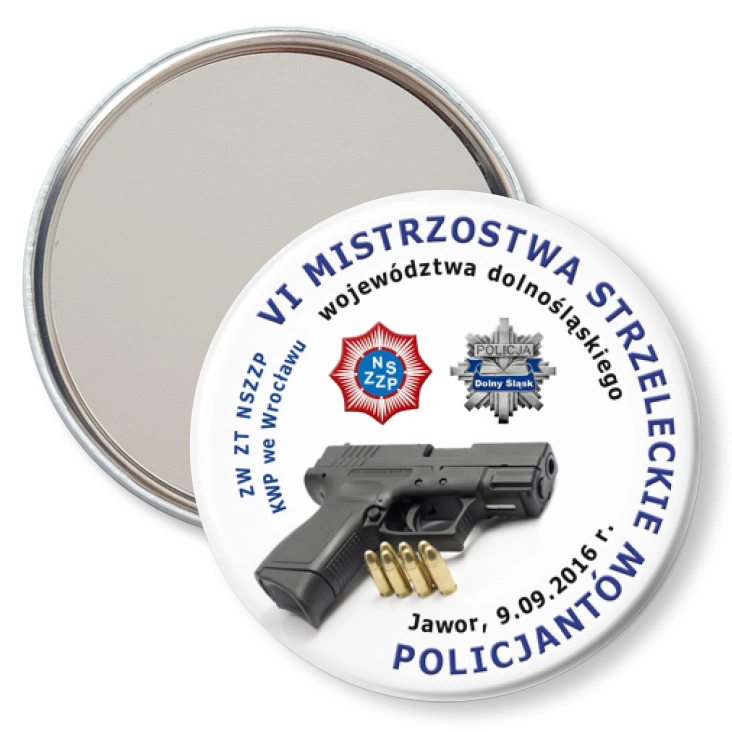 przypinka lusterko VI Mistrzostwa Strzeleckie Policjantów