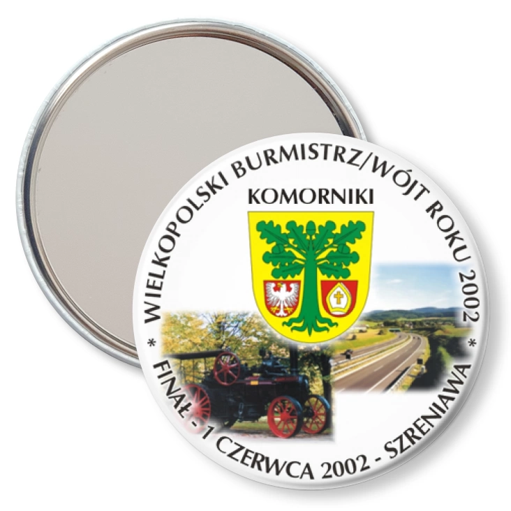 przypinka lusterko Wielkopolski Burmistrz/Wójt Roku 2002