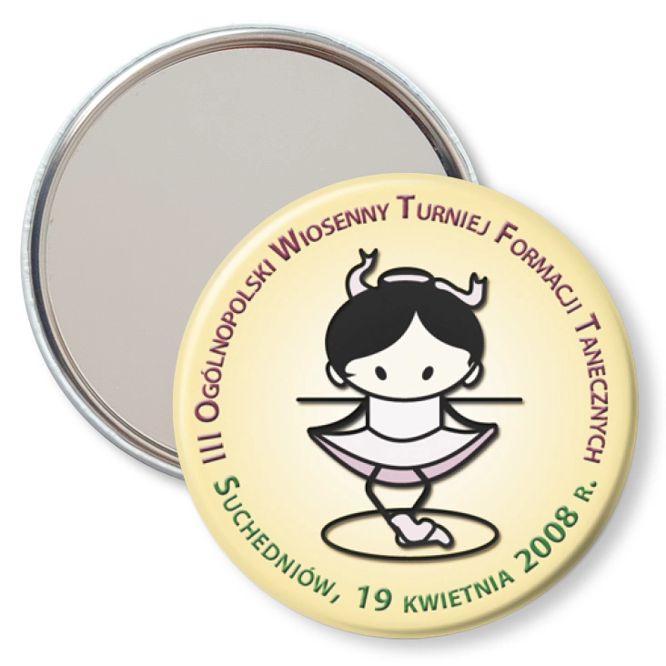 przypinka lusterko Wiosenny Turniej Formacji Tanecznych