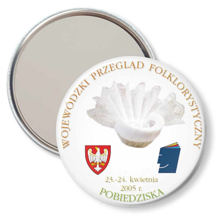 przypinka lusterko Wojewódzki Przegląd Folklorystyczny