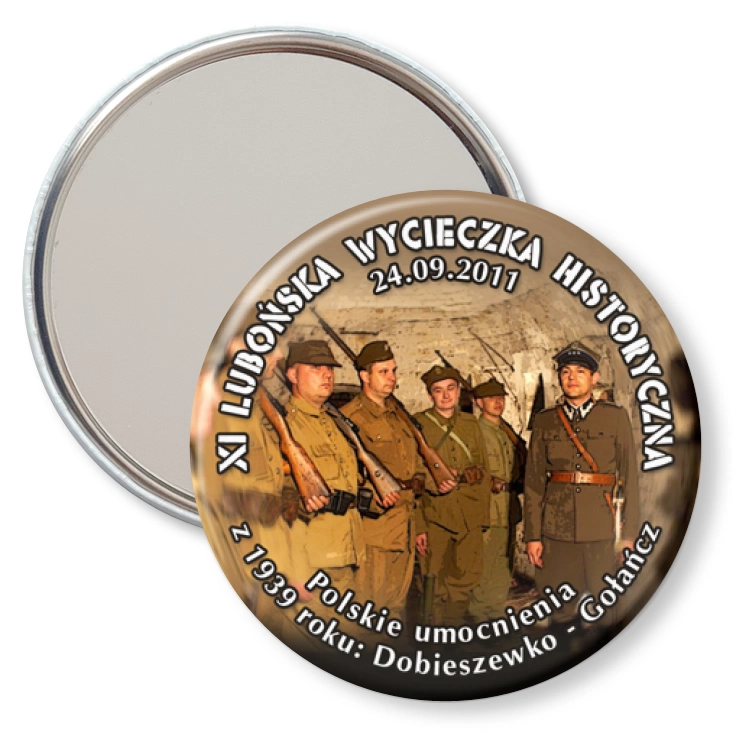 przypinka lusterko XI Lubońska Wycieczka Historyczna
