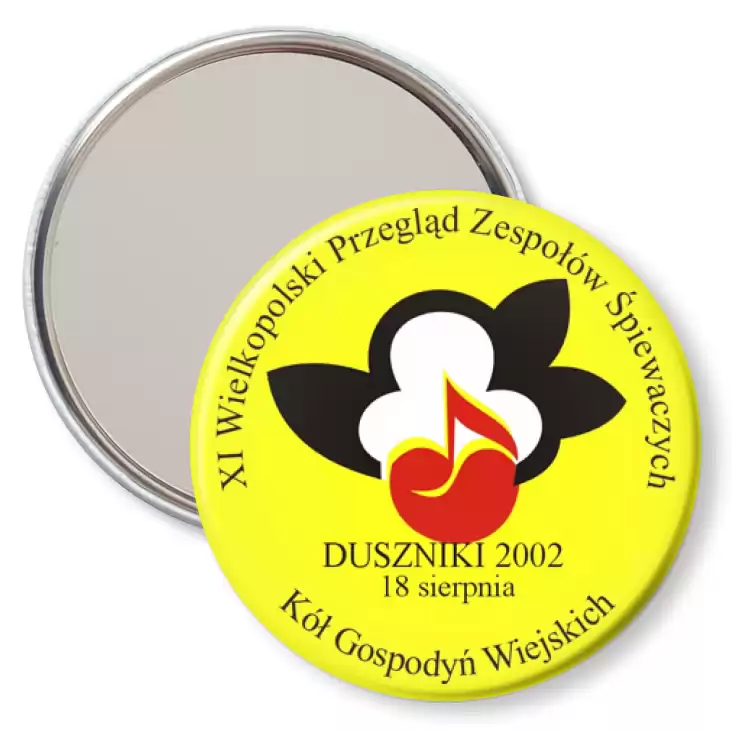 przypinka lusterko XI Wielkopolski Przegląd Zespołych Śpiewaczych -Duszniki 2002
