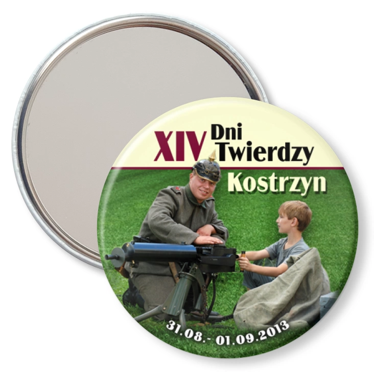 przypinka lusterko XIV Dni Twierdzy Kostrzyn