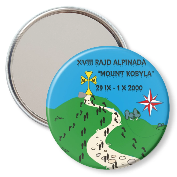 przypinka lusterko XVIII Rajd Alpinada Mount Kobyla