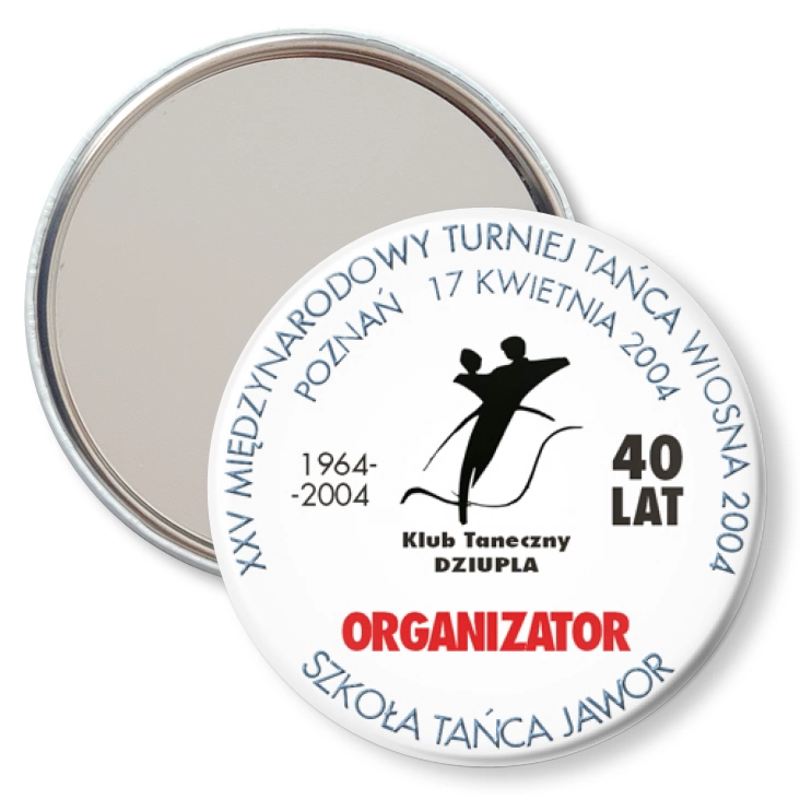 przypinka lusterko XXV Międzynarodowy Turniej Tańca - ORGANIZATOR