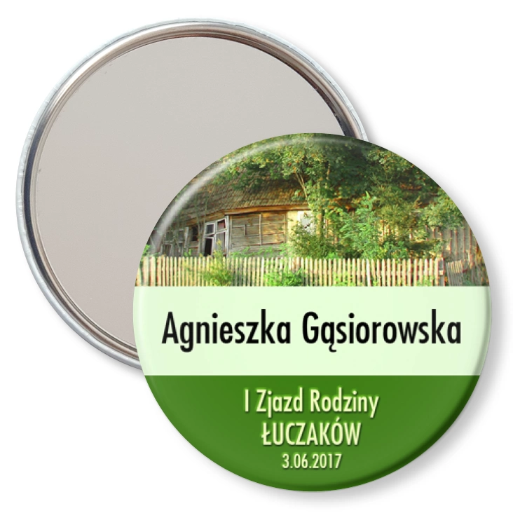 przypinka lusterko 1 zjazd rodziny Łuczaków