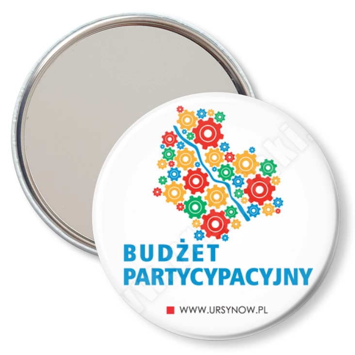 przypinka lusterko Budżet Partycypacyjny