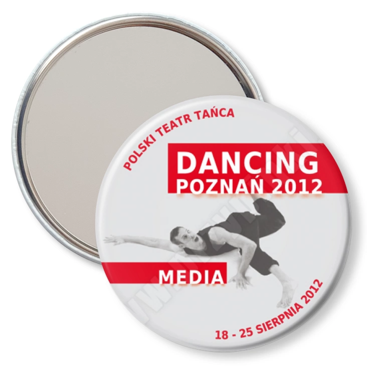 przypinka lusterko Dancing Poznań 2012 - media
