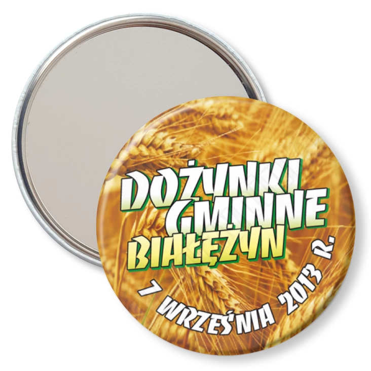 przypinka lusterko Dożynki Gminne Białężyn