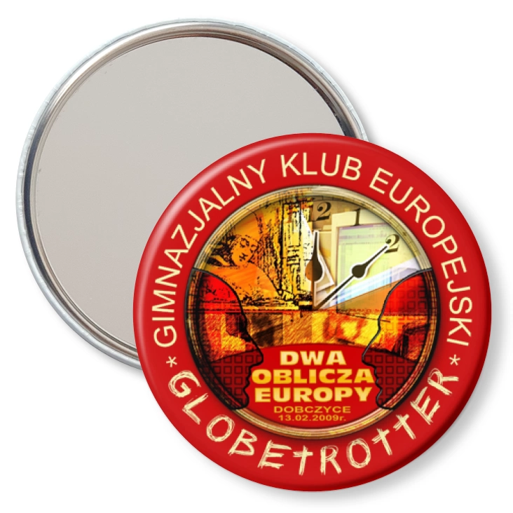 przypinka lusterko Dwa oblicza Europy