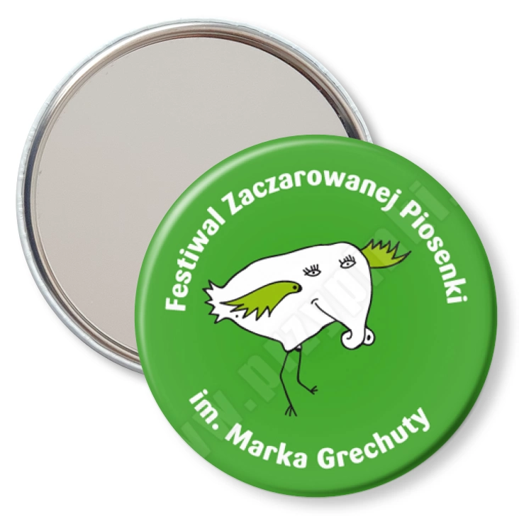 przypinka lusterko Festiwal Zaczarowanej Piosenki im. Marka Grechuty