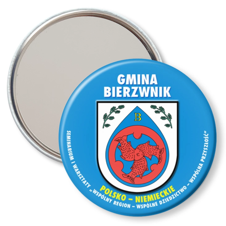 przypinka lusterko Gmina Bierzwnik