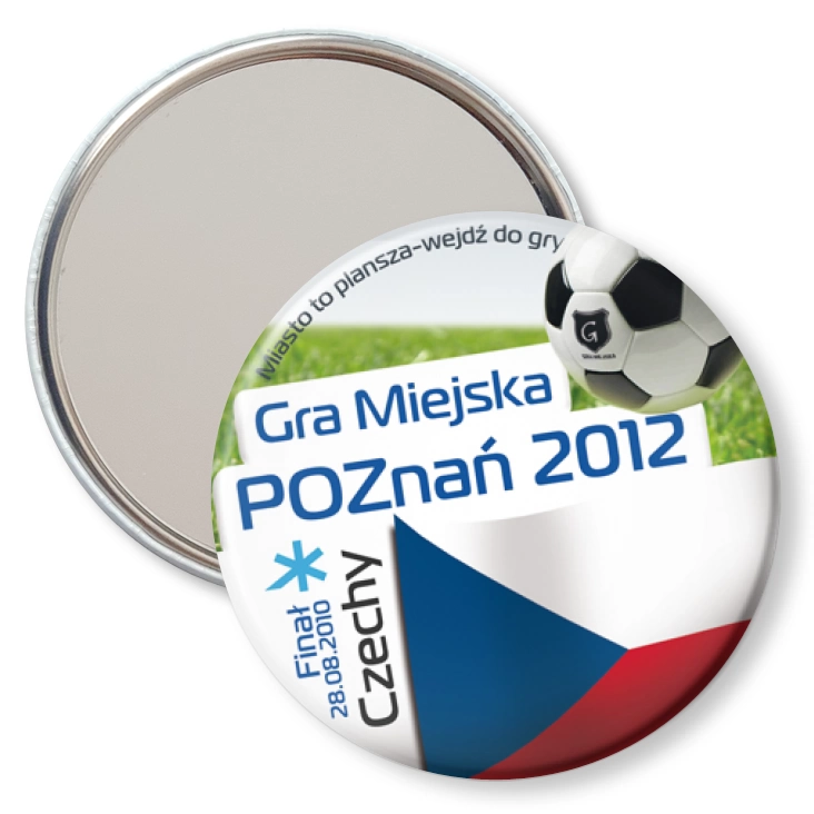 przypinka lusterko Gra Miejska - Poznań 2012 - Czechy
