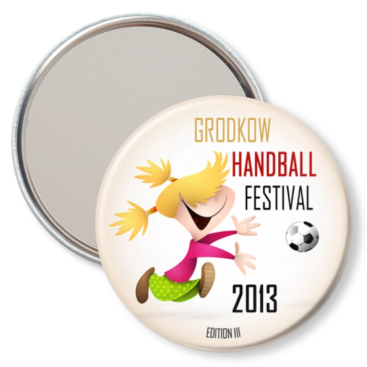 przypinka lusterko Handball Festiwal 2013