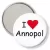 Przypinka lusterko I love Annopol