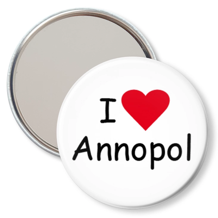 przypinka lusterko I love Annopol